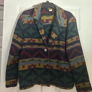 Willow Ridge Multicolor Geometric Blazer